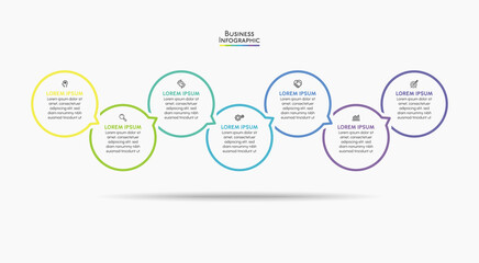 Business data visualization. timeline infographic icons designed for abstract background template milestone element modern diagram process technology digital marketing data presentation chart Vector