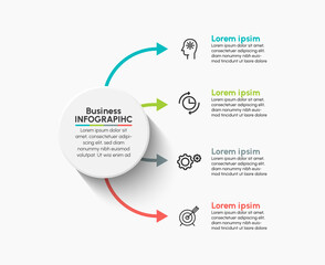 Business data visualization. timeline infographic icons designed for abstract background template milestone element modern diagram process technology digital marketing data presentation chart Vector
