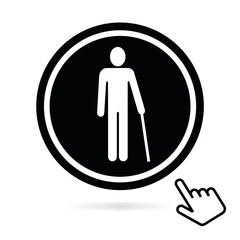 Logo personne handicapée.