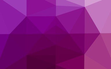 Light Purple vector polygonal pattern.