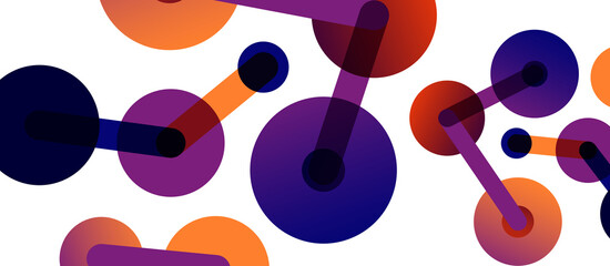 Network concept abstract background. Dots connection. Big data idea. Business template for wallpaper, banner, background or landing