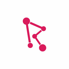 Molecule atom symbol logo template vector icon illustration