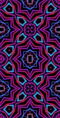 Fractodome Colorful Seamless Fractal Patterns