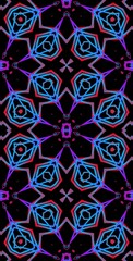 Fractodome Colorful Seamless Fractal Patterns