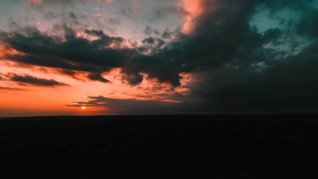 sunset in the clouds