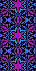 Fractodome Colorful Seamless Fractal Patterns