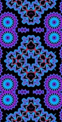 Fractodome Colorful Seamless Fractal Patterns