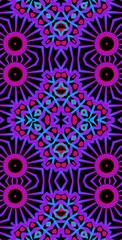 Fractodome Colorful Seamless Fractal Patterns