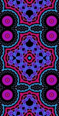 Fractodome Colorful Seamless Fractal Patterns