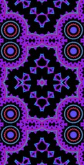 Fractodome Colorful Seamless Fractal Patterns
