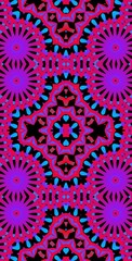 Fractodome Colorful Seamless Fractal Patterns