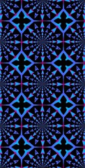 Fractodome Colorful Seamless Fractal Patterns
