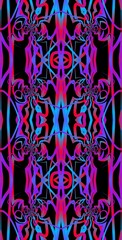 Fractodome Colorful Seamless Fractal Patterns
