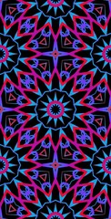 Fractodome Colorful Seamless Fractal Patterns