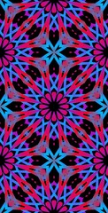Fractodome Colorful Seamless Fractal Patterns