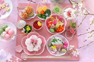 お花見ランチ　お花見御膳　さくら御膳　桜御膳　おうちでお花見