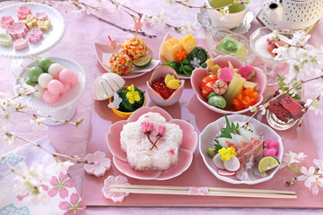 お花見ランチ　お花見御膳　さくら御膳　桜御膳　おうちでお花見