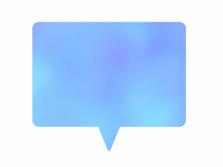 Simple light blue gradient balloon icon