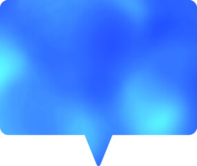 Simple blue gradient balloon icon