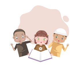 children reading books together for education and children's book day