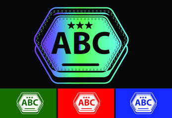 ABC letter new logo and icon design template
