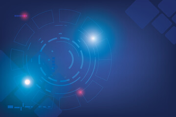 Techmology Background  concept with Line of Circular. Network Connection rounded by virtual shine light. Blank Space of security of creative innovation graphic.