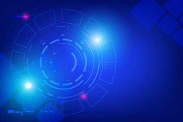 Techmology Background  concept with Line of Circular. Network Connection rounded by virtual shine light. Blank Space of security of creative innovation graphic.