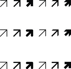 Arrow Icon Set Vector in minimalist, simple, style