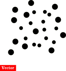 dots vector icon on white background,.eps