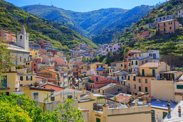 Fototapeta na wymiar Riomaggiore Cinque Terre Italy