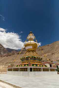 Chorton at Tabo Monastery in Spiti Valley, Himachal Pradesh, India