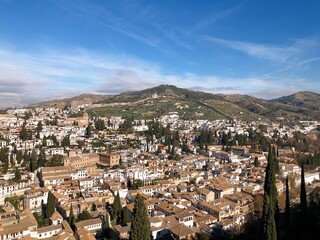 [Spain] The cityscape of The Albaicín from seen The Alhambra (Granada)
