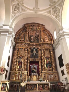 [Spain] The altar of the Saint Mary of the Alhambra (the Church of Santa Maria de la Alhambra) (The Alhambra, Granada)