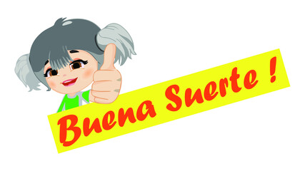 Hello In Spanish. Spanish Greetings Vector Illustration