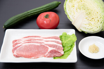 しょうが焼きの材料