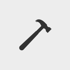 Hammer vector icon illustration sign