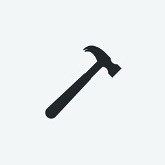 Hammer vector icon illustration sign