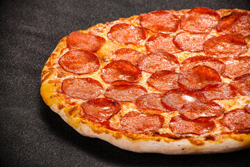 Italian traditional Pizza with pepperoni