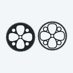 Fototapeta premium Gear vector icon illustration sign