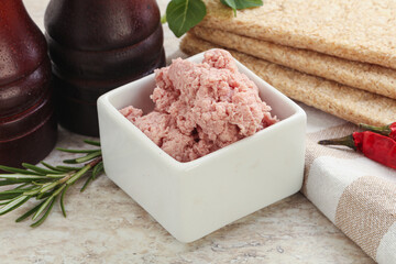 Natural gurmet liver pate spread