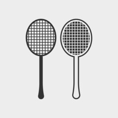 Tennis vector icon illustration sign