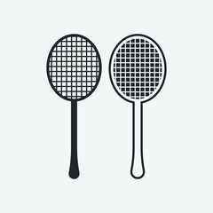 Tennis vector icon illustration sign