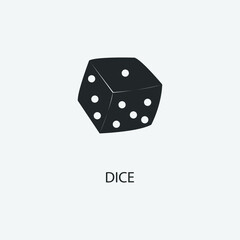 DICE vector icon illustration sign