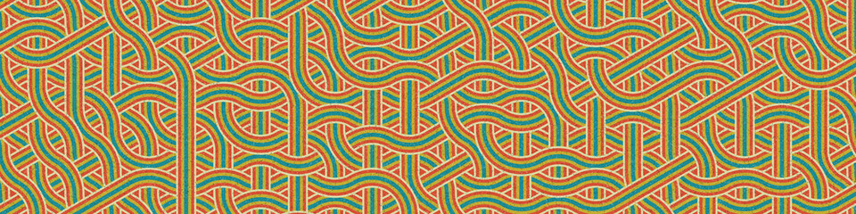 Colour Hexagon Tile Connection art background design illustration