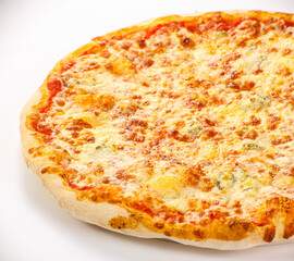 Italian traditional Pizza four cheeses