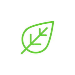 Leaf eco vector green icon