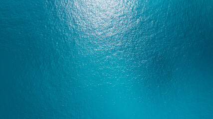 Sea surface aerial view,Bird eye view photo of blue waves and water surface texture Blue sea...