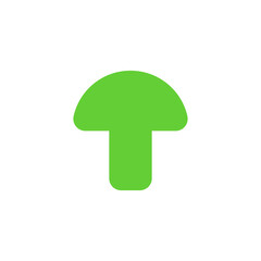 Mushroom eco vector green icon