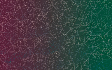 Background polygonal. Multicolored texture polygonal. Color Mint green background geometric. Great decorative graphic. Backdrop hexagon style. 2d image.