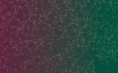 Background polygonal. Multicolored texture polygonal. Color Mint green background geometric. Great decorative graphic. Backdrop hexagon style. 2d image.